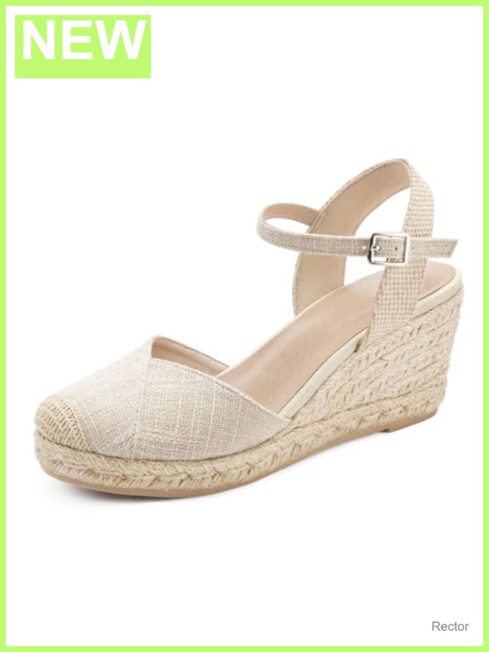 Espadrille Wedge Sandals Closed Toe Platform Summer Shoes Comfortable Walking